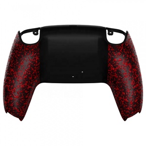Empuñaduras para mando de videojuegos, carcasa de repuesto de goma, color rojo y negro, carcasa trasera para mando de <span class=keywords><strong>PS5</strong></span>, venta al por mayor - Product Image 1