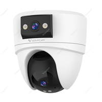 Vstarcam CS2DR 6MP 3K WiFi Caméra dôme à double objectif Détection AI Vision nocturne à 360 ° pour bébé Surveillance des animaux de compagnie La sécurité vient
