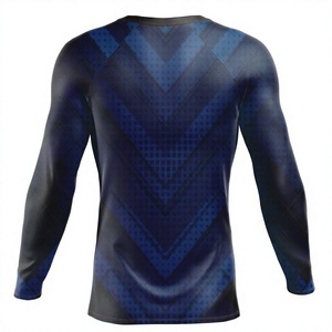 เสื้อยืดสำหรับยิมของผู้ชายเสื้อรัดรูปแห้งเร็วพิมพ์โลโก้ตามสั่ง - Product Image 2