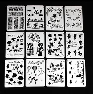 Nouveaux outils de décoration de gâteaux DIY, découpe au laser, matériau PET PP, pochoirs pour gâteaux - Product Image 1