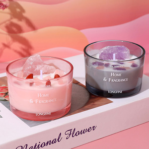 Velas Aromáticas de Lujo en Frascos de Vidrio Personalizados para San Valentín, Velas Artísticas Modernas para el Hogar, Fragancia para Bodas y Fiestas - Product Image 3