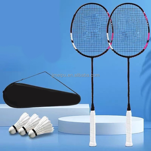 Raqueta de Bádminton de fibra de carbono suave con logotipo personalizado más vendido <span class=keywords><strong>Material</strong></span> de eje de origen duradero técnicas tejidas - Product Image 1