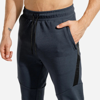 Pantalon de survêtement décontracté pour homme de haute qualité, 100 % coton, tissu polaire respirant, léger, taille mi-haute, pour l'hiver et le fitness, OEM ODM