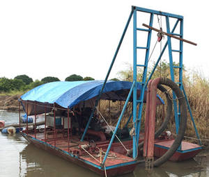 실제 채굴용 제트 흡입식 모래 준설선 강 모래 흡입 미니 준설선 - Product Image 4