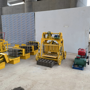 Máquina automática para hacer pavimentos de África con ruedas grandes, máquina para hacer bloques de cemento, para poner huevos, maquinaria para la fabricación de ladrillos de África - Product Image 3