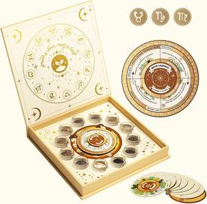 LUSH&DEW Jardin potager biologique non-OGM, 12 types de graines de légumes anciens, coffret magnétique du zodiaque, cadeau de jardinage pour pots de fleurs et jardinières - Product Image 6