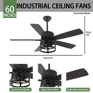 Hot Selling BLDC Plywood Blade Modern 52" Home Outdoor Rated Home Ceiling Fan With Light Ventilateur