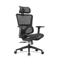Mobilier de bureau Vente en gros Chaises ergonomiques à dossier haut pour le travail en maille avec appui-tête réglable Chaise de bureau
