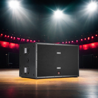 Système de haut-parleurs audio professionnels avec caisson de basses de 3000 W de puissance de pointe, double caisson de basses de 18 pouces, ligne de basses active, étanche, 4 ohms