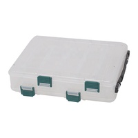Boîte de rangement portable pour leurres de pêche en PVC double face pour la pêche en plein air
