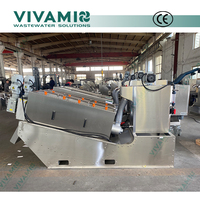 Machine de déshydratation des boues à vis à fonctionnement continu IP68 pour projet d'épaississement des boues industrielles
