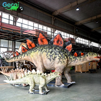 Parc de dinosaures Gecai Primeval - Modèle de stégosaure animatronique grandeur nature à vendre