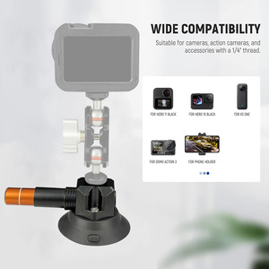 Support de caméra de voiture en alliage d'aluminium de 3/4.5/6 pouces avec base à ventouse compatible avec les caméras/téléphones/<span class=keywords><strong>Gopro</strong></span> pour la fenêtre de la carrosserie de la voiture - Product Image 4