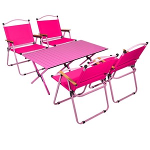 Outdoor Folding Chair Camping Table And Chair Set Portable Foldable Rectangular 78x51x50cm All Seasons - Product Image 2