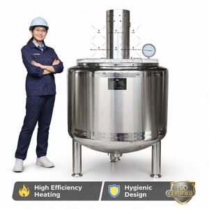 500L 1000L 2000L Goat Milking Dairy Processing Equipment Cold Storage Tank Milk Pasteurizer Machine - Product Image 6