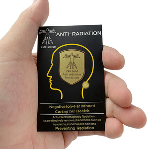 Autocollant anti-radiation en or 24 carats pour téléphone portable, ordinateur portable, protection quantique EMF, coque de téléphone, cadeaux promotionnels, OEM ODM - Product Image 5
