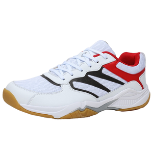 Venta al por mayor zapatos deportivos de interior antideslizantes profesionales nuevos personalizados de alta calidad hombres mujeres bádminton tenis pádel malla de goma - Product Image 1