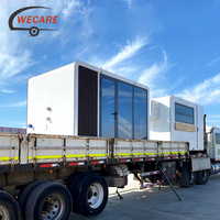 Wecare 3.5M Maisonnette Préfabriquée Moderne Apple Cabin, Pod de Bureau Mobile Type Capsule avec Toilettes, Cuisine et Climatisation pour Jardin et Airbnb