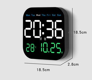 <b>LED</b> Digital <b>Clock</b> Multifunctional Fresh Wall <b>Clock</b> for Living Room Study Art Deco Quartz Dual-Purpose Hanging - Product Image 5