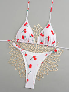 Traje de Baño Enterizo de Gasa con Estampado de Leopardo en Contraste, Estilo Europeo Americano, Sexy, Nuevo, Venta al por Mayor para Fabricantes de Trajes de Baño para Mujer - Product Image 2