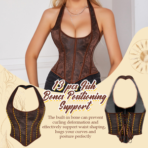 Sexy Crop Top Femmes Hors Bandoulière Vintage Demi Poitrine Taille Cincher Ceinture Shaper Corset Top <span class=keywords><strong>Bustier</strong></span> De Mujer Lingerie - Product Image 5