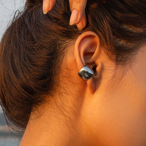 Boucles d'oreilles manchette femmes en acier inoxydable bijoux personnalisés accessoires boucles d'oreilles à la mode 18K plaqué or bijoux étanches - Product Image 3