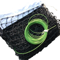 Filet de tennis anti-nœuds, filet de protection pour terrain de sport, barrières de séparation, tailles personnalisables et matériau en polyéthylène
