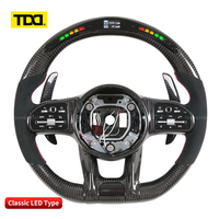 Volant en carbone TDD LED pour Benz W213 W204 S500 S320 S300 E200 E300 E320 E350 E43 E63 E53 E500 Amg Volant LED