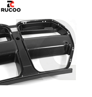 Calandre avant intégrée en carbone sec style V pour BMW G80 G81 M3 G82 G83 M4 2021+ – Accessoires de modification extérieure de remplacement