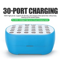 Chargeur USB intelligent haute puissance Relife RL-304M à 30 ports, chargeur rapide 160W pour téléphone et tablette