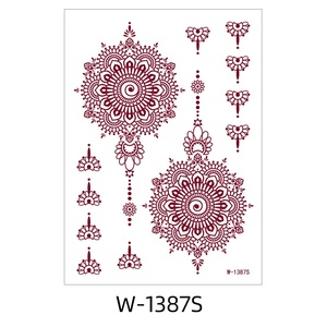 Tatuaggio Temporaneo Personalizzabile con Logo, Etichetta Privata, Stile Europeo e Americano, Marrone Rosso, Impermeabile, in Pizzo, Carta per <span class=keywords><strong>Tatuaggi</strong></span> <span class=keywords><strong>Indiani</strong></span> Hannah - Product Image 6