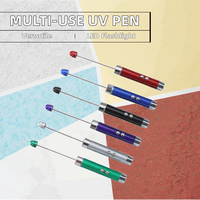 Stylo LED multifonction 3-en-1 à succès : lampe de poche, détecteur de billets UV infrarouge et bâton laser pour chat