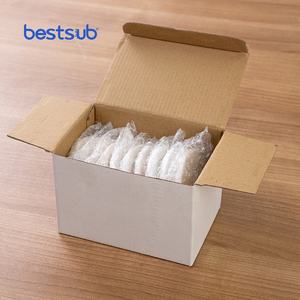 Керамические автомобильные подставки под заказ, круглые белые пустые сублимационные заготовки в классическом стиле, оптовая продажа, пробки - Product Image 3