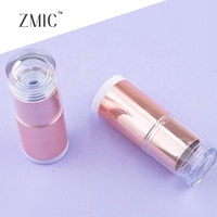 Emballage de luxe pour déodorant en stick, en plastique rond recyclable, pour stick de parfum corporel, contenant métallique vide pour stick de déodorant et sticks d'essence