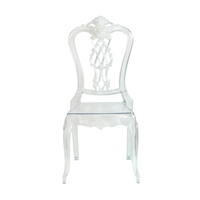 Offre Spéciale solide mariage événement fête en plastique Transparent empilable acrylique cristal résine clair Chiavari chaise