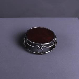 Ancient Fence Imitation Stone Surface Tin Teapot Holder Cup Coaster Tea Set Teaware Cup Coaster Base - Product Image 3