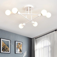 Lampe Suspendue Moderne en Verre LED, Lustre Adapté au Salon, à la Cuisine, à la Chambre et à la Salle à Manger