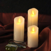 5,3 cm USB-Aufladbare Elektronische LED-Kerze mit Schrägem Anschluss und Schwingender Flamme