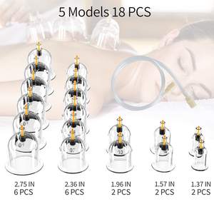 伝統的な中国医学18個セット真空カッピングセットプラスチック製ヒジャマカッピングセット - Product Image 6