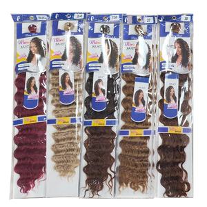 Extensiones de Cabello Sintético al Por Mayor, 22 Pulgadas, 130g, Ondulado Profundo, Estilo Playa, Rizado, Fácil de Instalar - Product Image 1