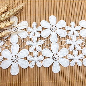 Codice a barre di seta del latte cavo ricamato in pizzo solubile in acqua <span class=keywords><strong>per</strong></span> abiti abiti <span class=keywords><strong>tende</strong></span> frangia decorazione - Product Image 5
