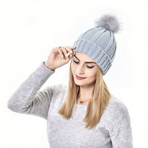 Satin Lined <b>Beanie</b> for Women With Pom Fashionable Womens Winter <b>Hats</b> Smooth Lining <b>Beanies</b> Cute Warm Knit <b>Hat</b> Cap Promotion - Product Image 4