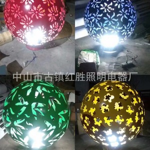 Stainless Steel <b>Outdoor</b> Garden <b>Ball</b> <b>Light</b> IP65 <b>Led</b> Semi Flush Mount Decorative <b>Sphere</b> Lamp - Product Image 4