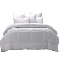 Parure de lit 3 pièces en coton personnalisable pour hôtel moderne, douce, respirante, de luxe, 100 fils/pouce, écologique, non jetable