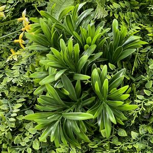 لوحة سياج اصطناعية فاخرة من DYG، حديقة عمودية من البلاستيك PE، جدار نباتي للديكور الخارجي للمنزل، معتمد ضد الأشعة فوق البنفسجية - Product Image 4