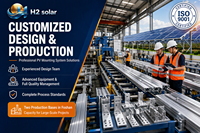 H2 Solar, Fabricante de Sistemas de Montaje con Abrazaderas Solares para Techos Metálicos, Fábrica SEA, Soportes para Paneles Solares en Techos, OEM