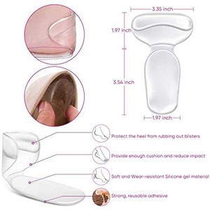 Heel Cushion Inserts and Metatarsal Pads for Women, 3 Pairs Heel Grips and 3 Pairs Ball of Foot Cushions, Silicone Shoe Pads - Product Image 2