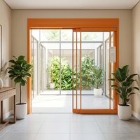Portes intérieures automatiques superposées, porte d'urgence, porte coulissante anti-panique