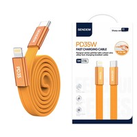 Câble de charge rapide tressé PD 35W 66W Type-C vers iOS Type-C vers Type-C 1M 2M Cordon de chargeur USB-C pour iPhone Android