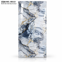 Panneau mural décoratif imperméable à l'eau avec protection UV, feuille de marbre PVC 1220*2440*3mm pour la décoration intérieure, panneau UV